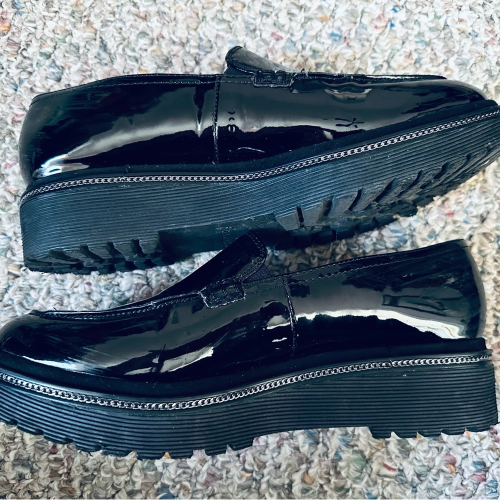 Franco Sarto black loafers seize 8